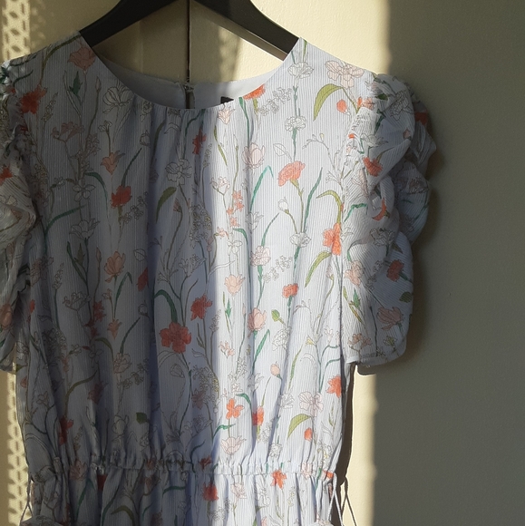 BNWT Banana Republic|| Floral Puff-Sleeve dress - Picture 1 of 8